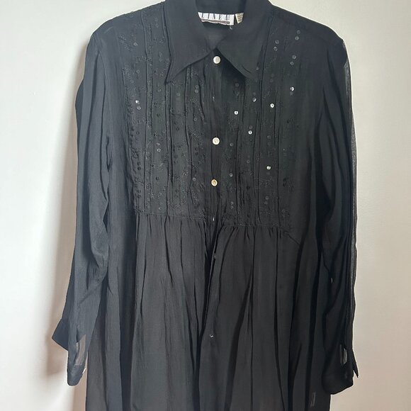 Black Linea Blouse - Picture 1 of 3